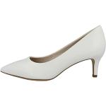 Reduzierte Weiße Tamaris High Heels & Stiletto-Pumps aus Leder für Damen Größe 40 