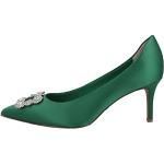 Reduzierte Grüne Elegante Tamaris Vegane High Heels & Stiletto-Pumps aus Satin für Damen Größe 37 