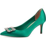 Reduzierte Grüne Tamaris High Heels & Stiletto-Pumps aus Textil für Damen Größe 37 