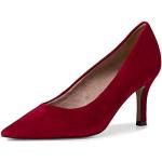 Reduzierte Rote Tamaris High Heels & Stiletto-Pumps aus Leder für Damen Größe 37 