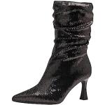 Reduzierte Schwarze Elegante Tamaris High Heel Stiefeletten & High Heel Boots in Breitweite aus Textil für Damen Größe 36 