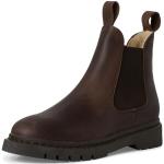 Reduzierte Braune Elegante Tamaris Ankle Boots & Klassische Stiefeletten aus Leder für Damen Größe 39 