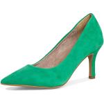 Grüne Tamaris Spitze High Heels & Stiletto-Pumps in Normalweite aus Leder für Damen Größe 38 