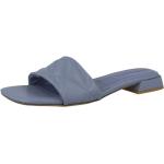 Blaue Karree Damenclogs & Damenpantoletten mit herausnehmbarem Fußbett Größe 37 mit Absatzhöhe bis 3cm 