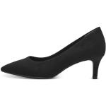 Reduzierte Schwarze Elegante Tamaris Vegane Pfennigabsatz High Heels & Stiletto-Pumps aus Textil für Damen Größe 39 