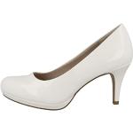 Reduzierte Weiße Tamaris High Heels & Stiletto-Pumps in Schmalweite aus PU für Damen Größe 39 
