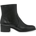 Reduzierte Schwarze Elegante Tamaris Ankle Boots & Klassische Stiefeletten aus Leder für Damen Größe 41 
