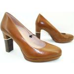 Reduzierte Braune Tamaris Heart & Sole High Heels & Stiletto-Pumps aus Leder für Damen Größe 39 