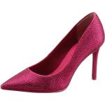 Reduzierte Pinke Elegante Tamaris Spitze High Heels & Stiletto-Pumps mit Glitzer in Normalweite aus Textil für Damen 