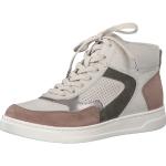 Beige Tamaris High Top Sneaker & Sneaker Boots mit Reißverschluss aus Leder atmungsaktiv für Damen Größe 37 