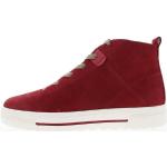 Rote Tamaris High Top Sneaker & Sneaker Boots mit Schnürsenkel aus Nubukleder für Damen 