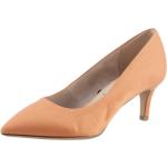 Reduzierte Orange Elegante Tamaris Spitze High Heels & Stiletto-Pumps in Normalweite aus Veloursleder für Damen 