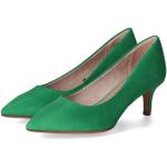 Grüne Tamaris Spitze Pfennigabsatz High Heels & Stiletto-Pumps aus Textil für Damen 