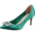 Reduzierte Grüne Elegante Tamaris Spitze High Heels & Stiletto-Pumps in Normalweite aus Textil für Damen 