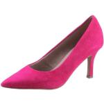 Pinke Tamaris Spitze Pfennigabsatz High Heels & Stiletto-Pumps in Normalweite aus Textil für Damen Größe 41 mit Absatzhöhe 7cm bis 9cm 