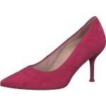 Pinke Tamaris Spitze Pfennigabsatz High Heels & Stiletto-Pumps in Normalweite aus Veloursleder für Damen Größe 39 