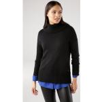 Rollkragenpullover TAMARIS schwarz (schwarz, melange) Damen Pullover