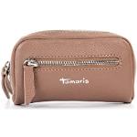 Reduzierte Taupefarbene Unifarbene Tamaris Damenschlüsseletuis & Damenschlüsseltaschen mit Reißverschluss aus Leder 