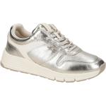 Tamaris Runde Low Sneaker mit Schnellverschluss in Normalweite aus Glattleder mit herausnehmbarem Fußbett für Damen Größe 40 