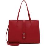 Reduzierte Rote Tamaris Lederhandtaschen mit Reißverschluss aus Leder für Damen 