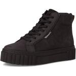 Reduzierte Schwarze Animal-Print Casual Tamaris High Top Sneaker & Sneaker Boots mit Reißverschluss in Normalweite aus Leder Größe 40 