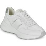 Weiße Tamaris Low Sneaker aus Leder für Damen Größe 42 mit Absatzhöhe 3cm bis 5cm 