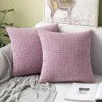 Violette Rechteckige Dekokissenbezüge aus Polyester maschinenwaschbar 40x40 2-teilig 