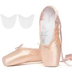 Reduzierte Rosa Balletschuhe & Spitzenschuhe aus Satin atmungsaktiv für Damen Größe 36 