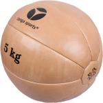 tanga sports® Medizinball aus Leder, 5 kg Hellbraun