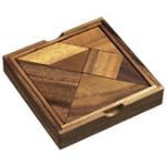 Tangram - Bambus - 7 Puzzleteile - Denkspiel - Geduldspiel
