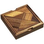 Tangram - Bambus - 7 Puzzleteile - Denkspiel - Geduldspiel