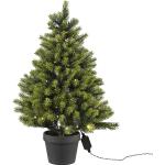 Schwarze 90 cm Runde LED-Weihnachtsbäume im Topf 