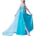 Bestickte Die Eiskönigin Prinzessin-Kostüme aus Polyester für Kinder 
