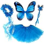 Blaue Schmetterling-Kostüme aus Tüll für Kinder 