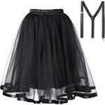 Reduzierte Schwarze Festliche Röcke aus Tüll für Damen Größe M für Partys 