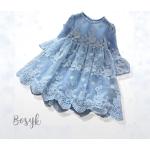 Blaue Elegante Kinderkleider für Mädchen 