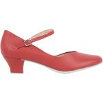 Rote Só Dança Salsa Schuhe aus Kunstleder für Damen Größe 42 