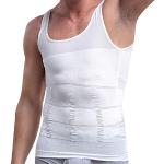 Weiße Thermo-Unterhemden aus Nylon enganliegend für Herren Größe M für den für den Sommer 