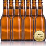 Leere Bierflaschen 33 cl wiederverwendbar mit Blec