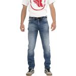 Hellblaue Slim Fit Jeans aus Baumwolle maschinenwaschbar für Herren Weite 38, Länge 32 