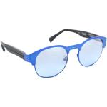 Hellblaue William Morris Runde Runde Sonnenbrillen für Herren 
