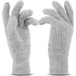 Graue Strick-Handschuhe maschinenwaschbar für Herren Größe XXL - versandkostenfrei 