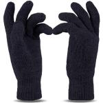 Marineblaue Strick-Handschuhe maschinenwaschbar für Herren Größe XXL 