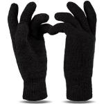 Schwarze Strick-Handschuhe maschinenwaschbar für Herren Größe XXL 
