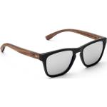 Schwarze Sonnenbrillen polarisiert aus Holz für Herren 