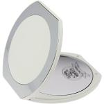 Silberne kosmetex Taschenspiegel aus Acrylglas vergrößernd 