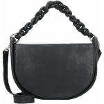 Reduzierte Schwarze Taschendieb-Wien Lederhandtaschen aus Rindsleder für Damen 