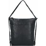 Schwarze Taschendieb-Wien Lederhandtaschen mit Riemchen aus Leder für Damen 