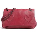Reduzierte Pinke Taschendieb-Wien Lederhandtaschen aus Rindsleder für Damen 