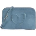 Reduzierte Blaue Taschendieb-Wien Umhängetaschen aus Rindsleder für Damen 